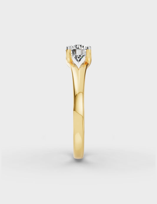 Brilliant Cut Solitaire Ring 52 cents FG-VVS