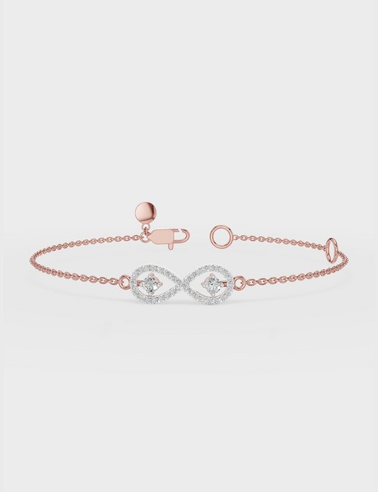 Infinity Diamond Bracelet 24 Cent FG-VVS